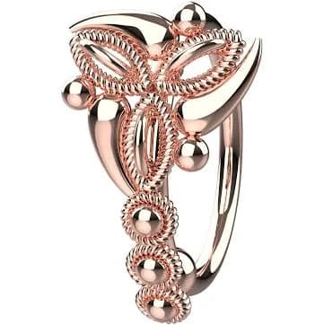 14K Gold Thin Nose Hoop