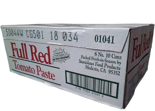 Full Red Tomato Paste 6 / 10 Lb Cans