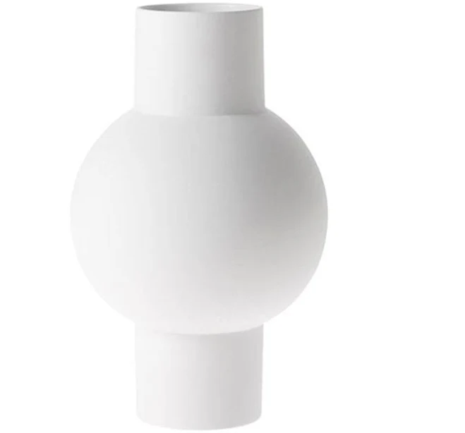 Matte white vase