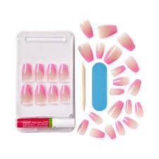 Kiss Salon Acrylic French Color Nails - Squared - Walmart.com