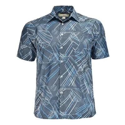 Beyond Paradise Men's Geometric Print Cotton Shirt