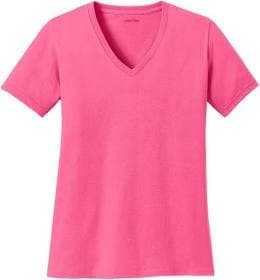Joe's USA Ladies 5.4-oz Cotton V-Neck T-Shirt