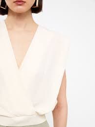 LCW Vision Double Breasted Collar Plain Linen Blend Women's Blouse - S3IA50Z8-FDL - LC Waikiki