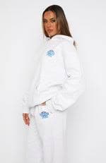 With Love Always Oversized Hoodie Grey Marle | White Fox Boutique US
