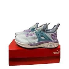 Puma Kids Athletic Shoes Sneakers Light Blue Purple Size 13C Lace Up