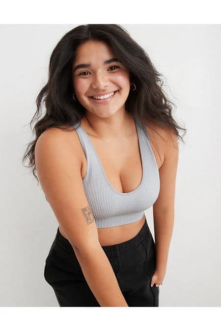 Aerie Women's Superchill Seamless Padded Voop Bralette
