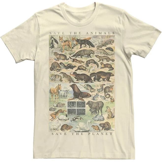 Fifth Sun Men's Save Animals Polo Tee
