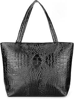 Purse and Handbag for Women Crocodile Satchel Large Shoulder Tote Bag Wallets