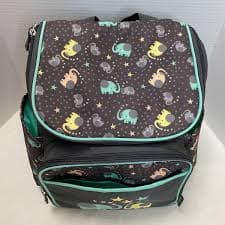 Baby Boom Elephant Print Diaper Bag Backpack With Multiple Pockets & Pacifier Ho | eBay