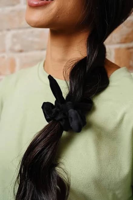 Velvet Bow Scrunchie