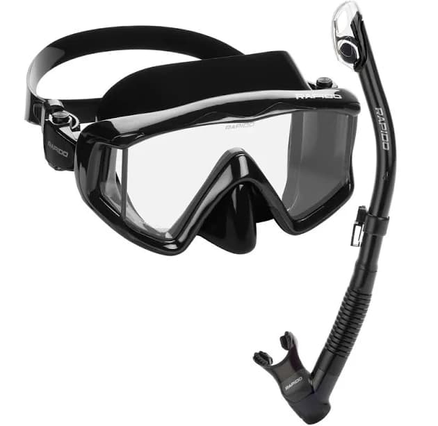 Rapido Clareza Three Lens Mask and Snorkel Combo