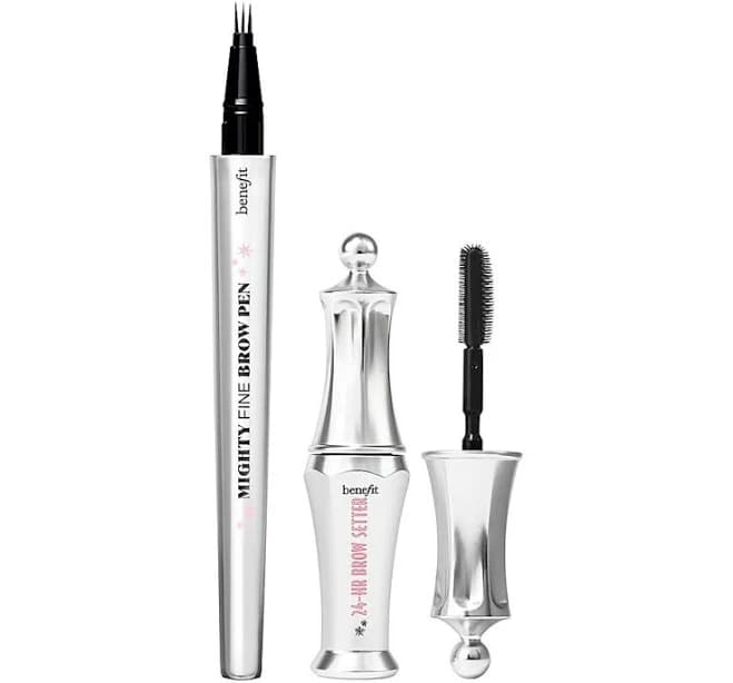 Benefit Cosmetics Mighty Fine Brow Pen & Brow Setter Mini 2pc Set