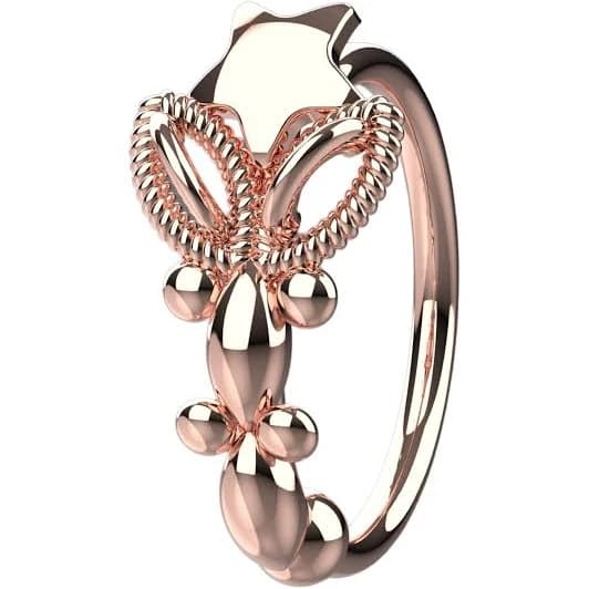 14K Gold Cartilage Nose Hoop