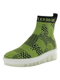 Fitflop Womens Swatchbook Sock Boot Shoes, Lime Green/Black, US 7 - Walmart.com