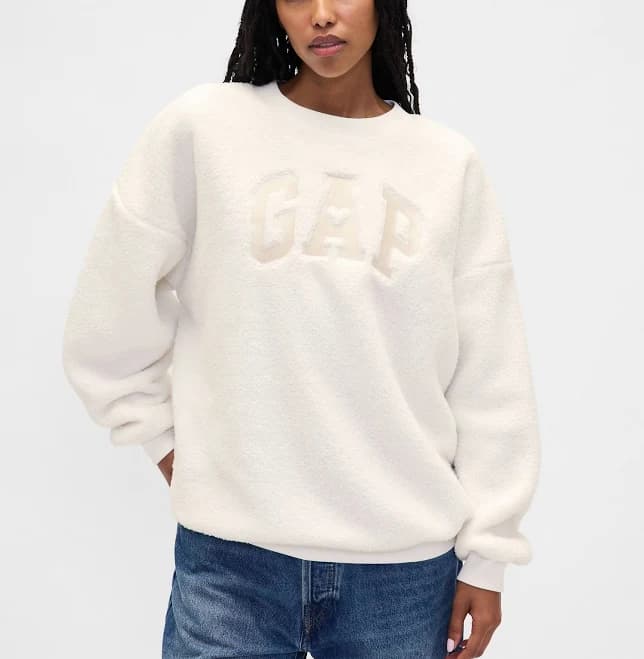 Gap Women's Sherpa Tunic Sweatshirt
