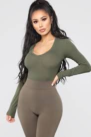 Your Everyday Long Sleeve Tee - Olive | Fashion Nova