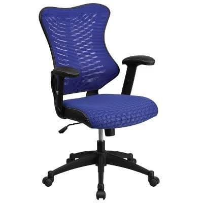 Emma + Oliver High Back Designer Mesh Executive Ergonomic Office Chair with Arms