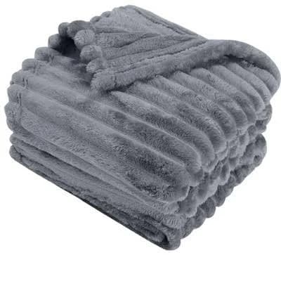 Catalonia Fleece Throw Blanket for Couch, Super Soft Fuzzy Plush Blanket for Adults and Kids