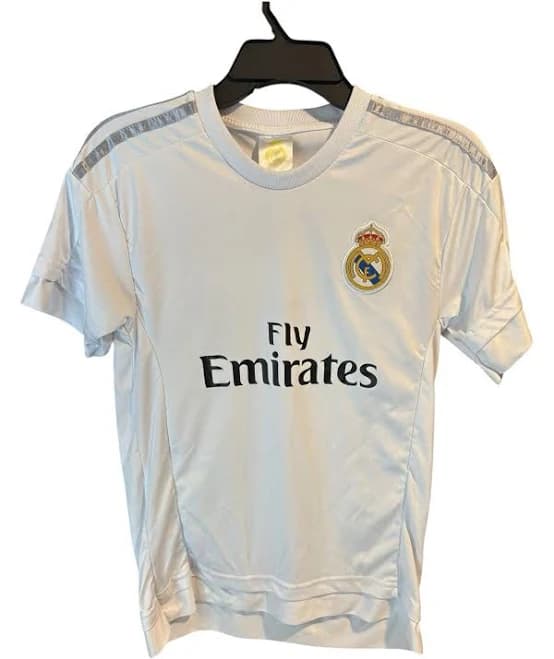 Fly Emirates Ronaldo 7 White Jersey Soccer Football Real Madrid