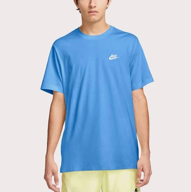 mens Nike Sportswear Club Blue Tee