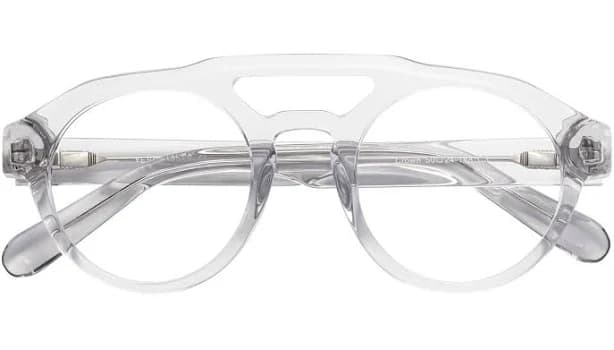 Crown Retro-Vintage Double Bridge Round Eyeglasses