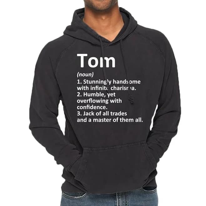 Artistshot Tom Definition Personalized Name Hoodie
