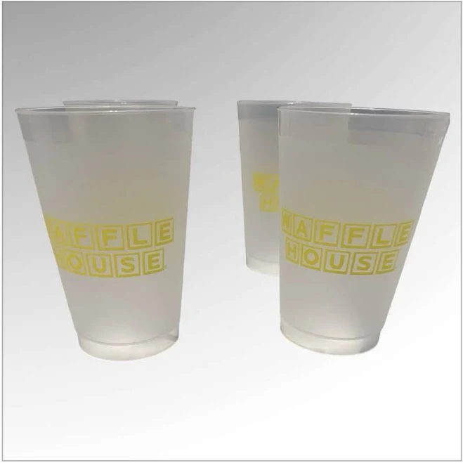 Waffle House Plastic Cups/tumblers Set Of 4