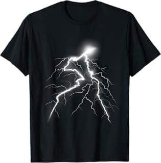 Lightning Shirt with a Lightning Bolt Shirt Graphic Design T-Shirt