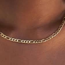 18k Figaro Chain Necklace