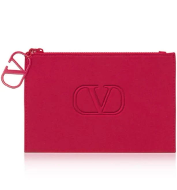 Valentino Red Makeup Pouch