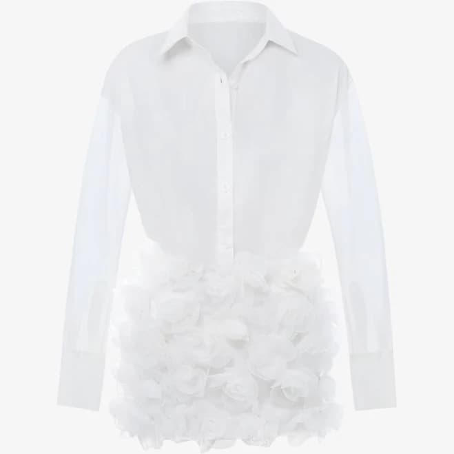 Chiffon Button Up Long Sleeve Top