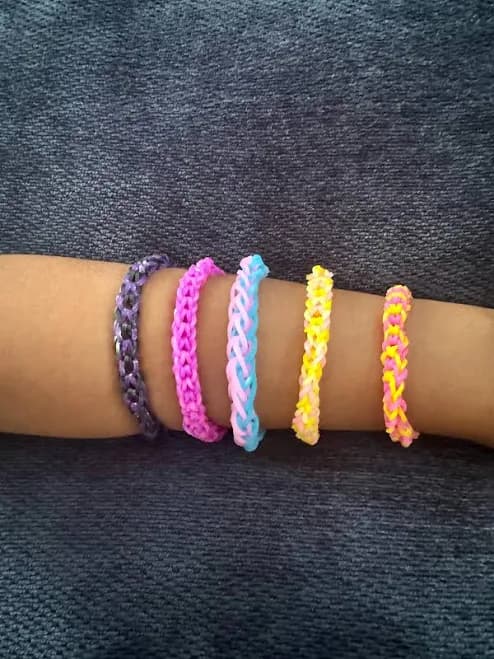 Handmade Rainbow Loom Rubber Band Bracelet