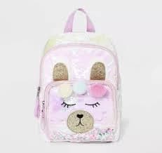 Cat & Jack Girls' Sequin Llama Backpack