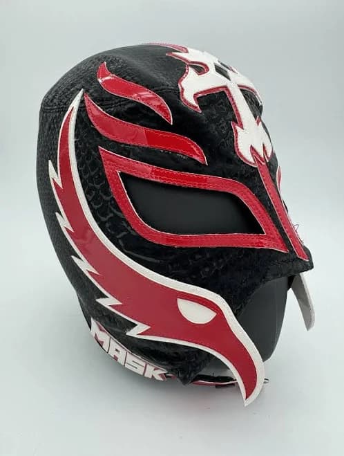 Wwe Rey Mysterio Pro Mask Red & Black Wrestling Mask Adult Size