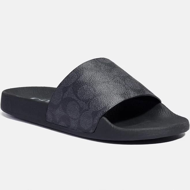 Coach Women's Udele Coated Canvas Slide
