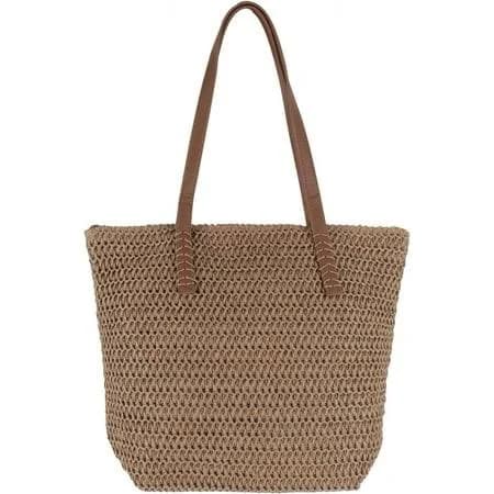 MAOYI Women's Large Woven Shoulder Bag