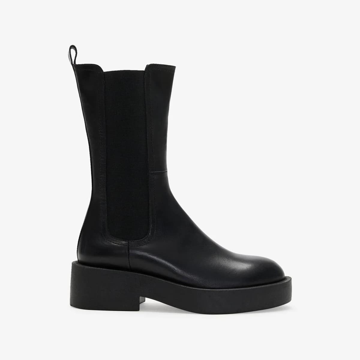 Kimbra Women's Mid-Calf Italian Leather Chelsea Boots