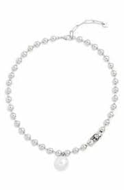 NORDSTROM RACK Faux Pearl & Charm Pendant Layered Necklace | Nordstromrack