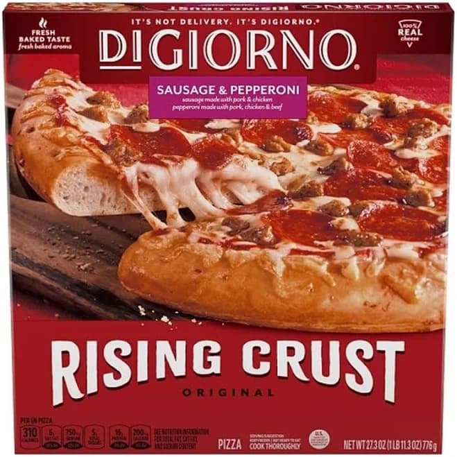 DiGiorno Frozen Rising Crust Sausage & Pepperoni Pizza