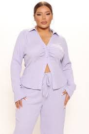 Alexia Textured Pant Set - Lavender | Fashion Nova