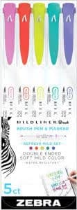 Zebra Mildliner Double Ended Brush Collection