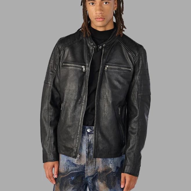 Wilsons Leather Lance Moto Leather Jacket