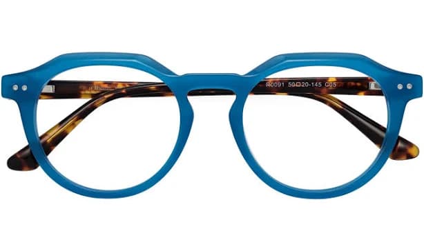 Tortoise Keyhole Bridge Bifocal & Progressive Acetate Geometric Eyeglasses