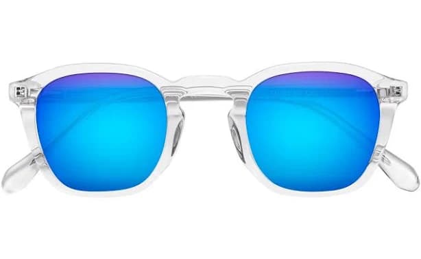 Keyhole Bridge Retro-Vintage Trapezoid Tinted Sunglasses Sunwear Lenses