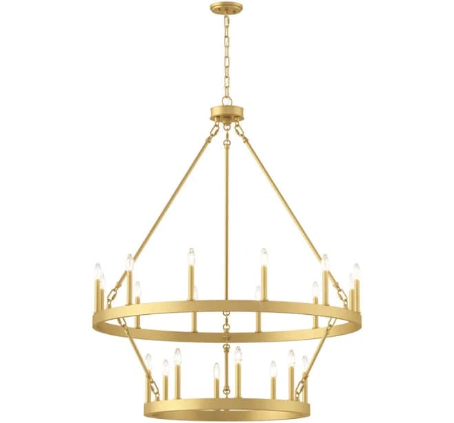 Birch Lane 20-Light Metal Candle-Style Chandelier