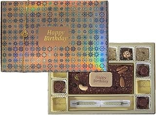 Laumiere Gourmet Fruits – Celebrations Collection – Birthday Hamper with Fruits & Nuts Cake, Treats and Candles- No Added Sugar – Gluten Free- Healthy
