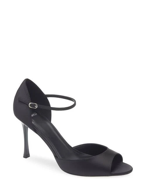 MANGO Women's Satin Stiletto Sandals