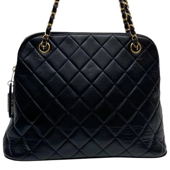CHANEL Quilted Calfskin Leather CC Shoulder Bag