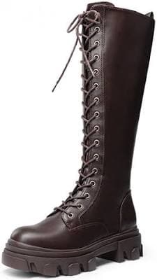 Dream Pairs Lace Up Knee High Boots