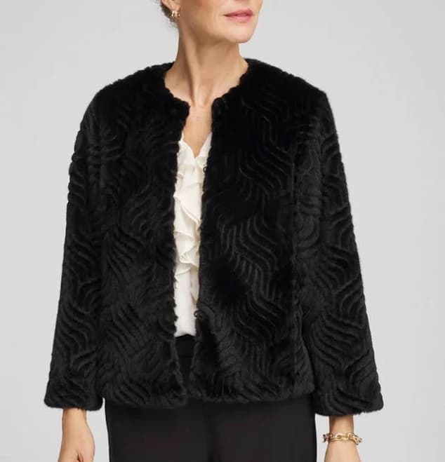 Chico's Women's Fur Jacket